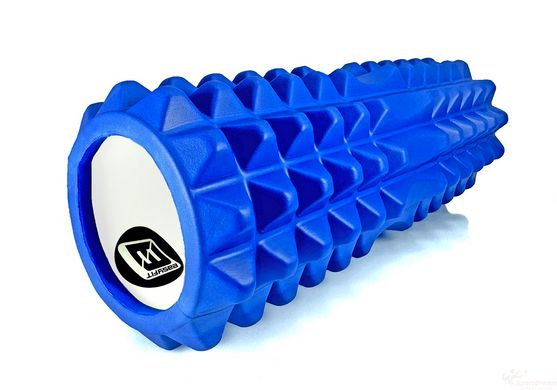 Massage roller EasyFit Grid Roller 33 cm v.1.2 Blue