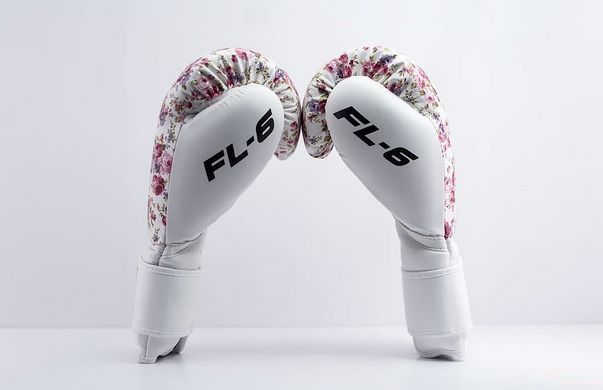 Боксерские перчатки женские RDX FL-6 WHITE-8 унций