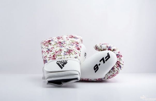Боксерские перчатки женские RDX FL-6 WHITE-8 унций