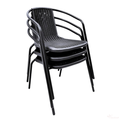 Садове крісло Chomik Bistro Plus чорний (1000779812255)