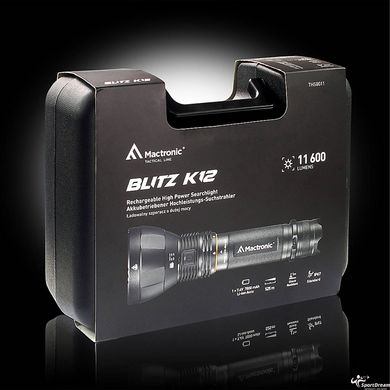 Ліхтар тактичний Mactronic Blitz K12 (11600 Lm) Rechargeable (THS0011)