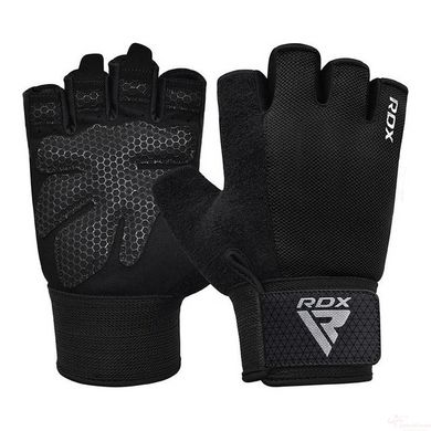 Рукавички для фітнесу RDX W1 Half Black Plus S, S