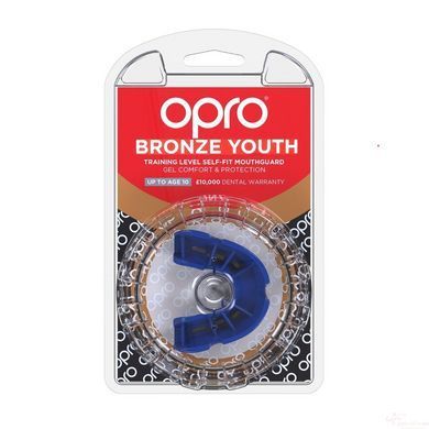 Капа OPRO Junior Bronze Blue (art.002185002), Чорний