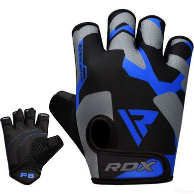 Рукавички для фітнесу RDX F6 Sumblimation Blue XXL