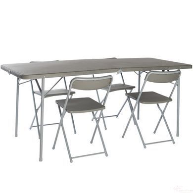 Стол со стульями Vango Orchard XL 182 Table and Chair Set Grey (TBNORCHARG10TET)