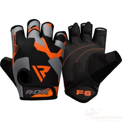 Рукавички для фітнесу RDX F6 Sumblimation Orange S