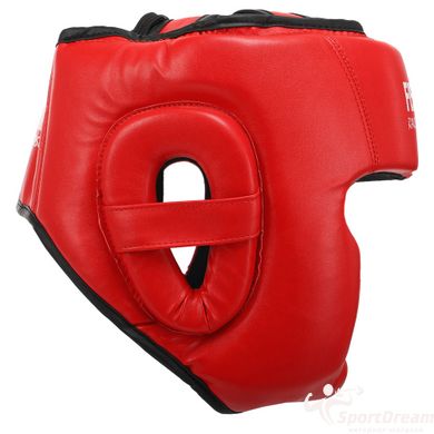 Шлем боксерский с полной защитой кожаный FISTRAGE VL-4157-R-L