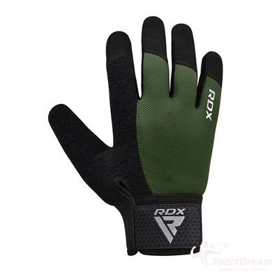 Рукавички для фітнесу RDX W1 Full Finger Army Green M, M