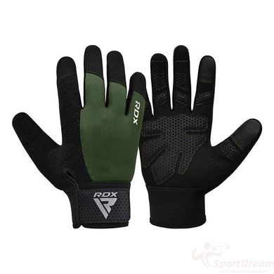 Перчатки для фитнеса RDX W1 Full Finger Army Green M
