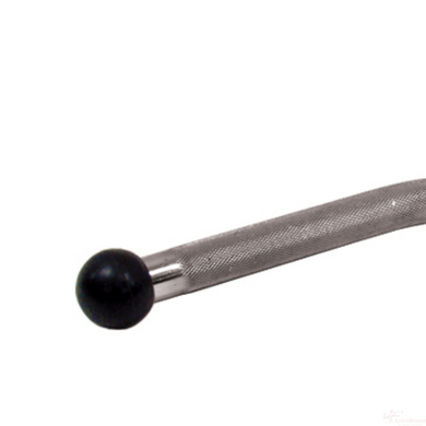 Ручка для верхньої тяги York Fitness V-подібна багатофункціональна з гумовими наконечниками, хром (Y-6834)