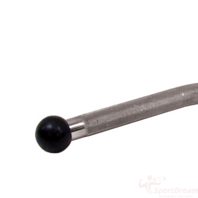 Ручка для верхней тяги York Fitness V-образная многофункциональная с резиновыми наконечниками, хром (Y-6834)