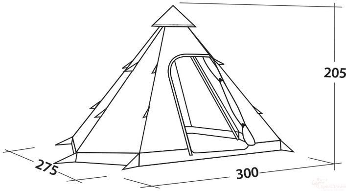 Намет чотиримісний Easy Camp Bolide 400 Rustic Green (120405) + БЕЗКОШТОВНА ДОСТАВКА