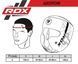Боксерский шлем RDX F6 KARA Matte Red M
