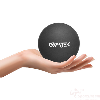 Массажный мяч Gymtek 63 мм силиконовый черный (G-66376)