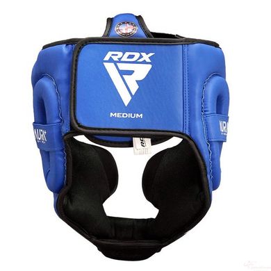 Боксерський шолом RDX AURA PLUS T-17 Blue/Black S (капа у комплекті)