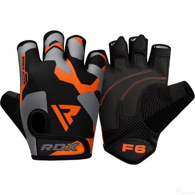 Рукавички для фітнесу RDX F6 Sumblimation Orange S, 2XL