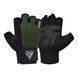 Перчатки для фитнеса RDX W1 Half Army Green Plus L