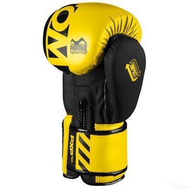 Боксерські рукавиці Phantom APEX Neon Yellow 10 унцій, капа в подарунок (2406837727)