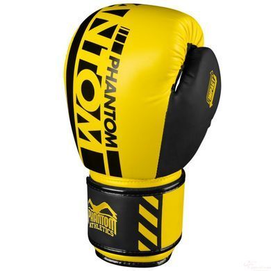 Боксерські рукавиці Phantom APEX Neon Yellow 10 унцій, капа в подарунок (2406837727)