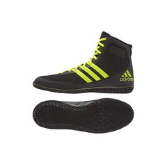 Борцовки Adidas Mat Wizard 3 S77969 черно-желтые UK 8 (на стопу 26,5см)