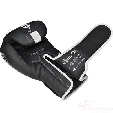 Боксерские перчатки RDX F6 Kara Matte White 12 унций (капа в комплекте)