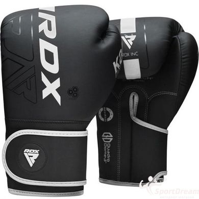 Боксерські рукавиці RDX F6 Kara Matte White 10 унцій (капа в комплекті)
