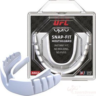 Капа OPRO Snap-Fit UFC Hologram White (art.002257002), Білий
