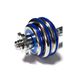 Dumbbells assembled 2 pcs x 7.5 kg with a blue damper HA-DD15 blue