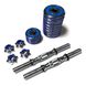 Dumbbells assembled 2 pcs x 7.5 kg with a blue damper HA-DD15 blue