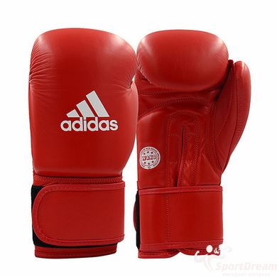 Шкіряні боксерські рукавички WAKO ADIDAS ADIWAKOG1 червоний - 10 унцій