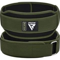 Пояс для важкої атлетики RDX RX5 Double Belt неопреновий Army Green S, S