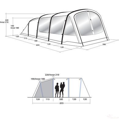 Намет Outwell Parkdale 6PA Green (111181) + БЕЗКОШТОВНА ДОСТАВКА