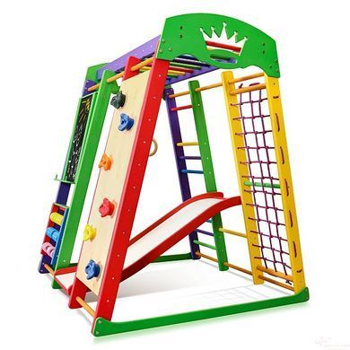 Дитячий спортивний комплекс 8-в-1 SportBaby &laquo;Акварелька Plus 4&raquo; (Висота 150 см)