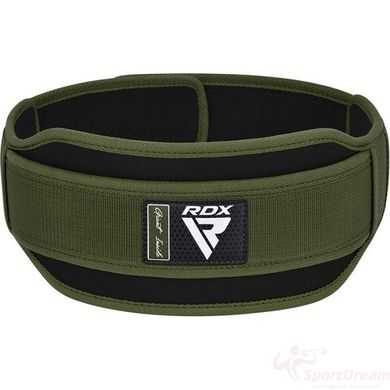 Пояс для важкої атлетики RDX RX5 Double Belt неопреновий Army Green S, S