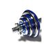 Dumbbells assembled 2 pcs x 10 kg with blue damper HA-DD20 blue