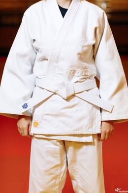 Judo belt white Kintayo for height - 130