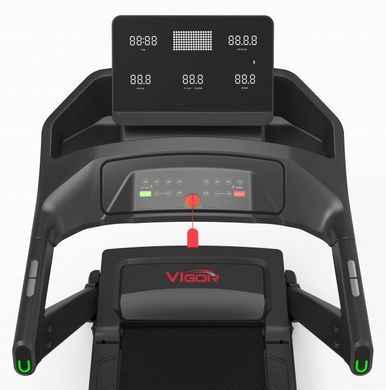 6-віконний LED дисплей консолі керування бігової доріжки Vigor MTT2520DC з Bluetooth