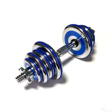 Dumbbells assembled 2 pcs x 12.5 kg with a blue damper HA-DD25 blue