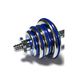 Dumbbells assembled 2 pcs x 12.5 kg with a blue damper HA-DD25 blue