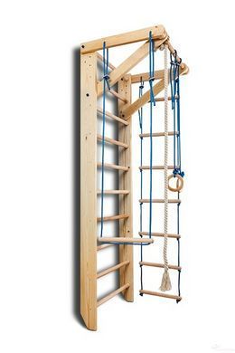 Шведская стенка SportBaby Sport 2-240 (высота 240 см) из древесины, до 130 кг
