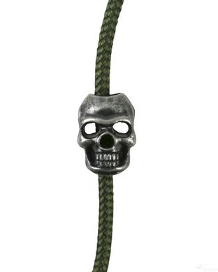 Стопери для шнурка 10шт KOMBAT UK Skull Cord Stoppers, Серебристый