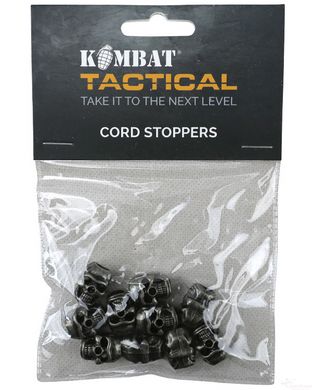 Стопери для шнурка 10шт KOMBAT UK Skull Cord Stoppers, Серебристый