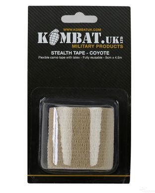 Стрічка маскувальна KOMBAT UK Stealth tape, койот