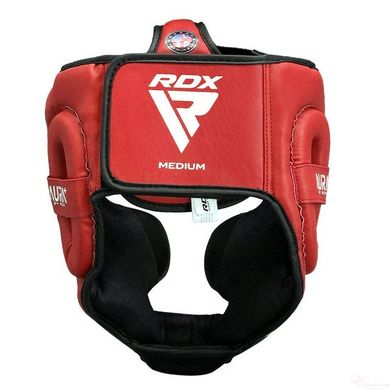 Боксерский шлем RDX AURA PLUS T-17 Red/Black S (капа в комплекте)