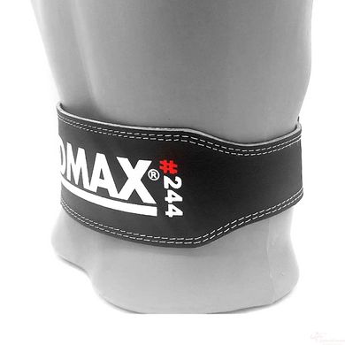 Пояс для важкої атлетики MadMax MFB-244 Sandwich шкіряний Black M
