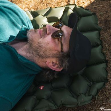Надувной коврик Highlander Nap-Pak Inflatable Sleeping Mat PrimaLoft 5 cm Olive (AIR072-OG) + БЕСПЛАТНАЯ ДОСТАВКА