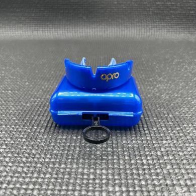 Капа OPRO Gold Braces под брекеты взрослая (возраст 11+) Dark Blue/Pearl (art.102506002), Синий