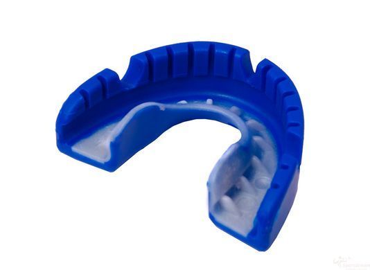 Капа OPRO Gold Braces под брекеты взрослая (возраст 11+) Dark Blue/Pearl (art.102506002), Синий