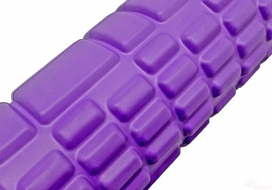 Massage roller EasyFit Grid Roller Mini 30 cm purple