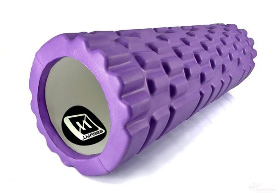 Massage roller EasyFit Grid Roller Mini 30 cm purple